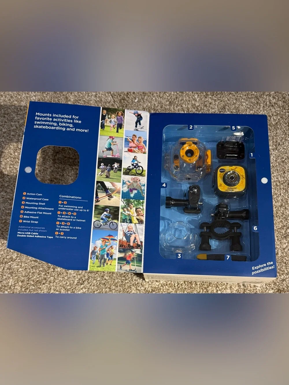 Vtech Kidizoom ActionCam/Camera Color LCD Screen Waterproof Sport New Sealed